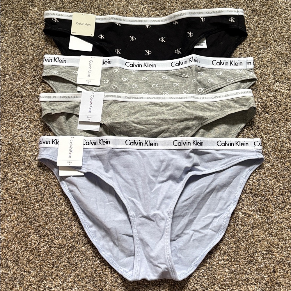 Calvin Klein Women’s set of 3 bikini underwear medium NWT